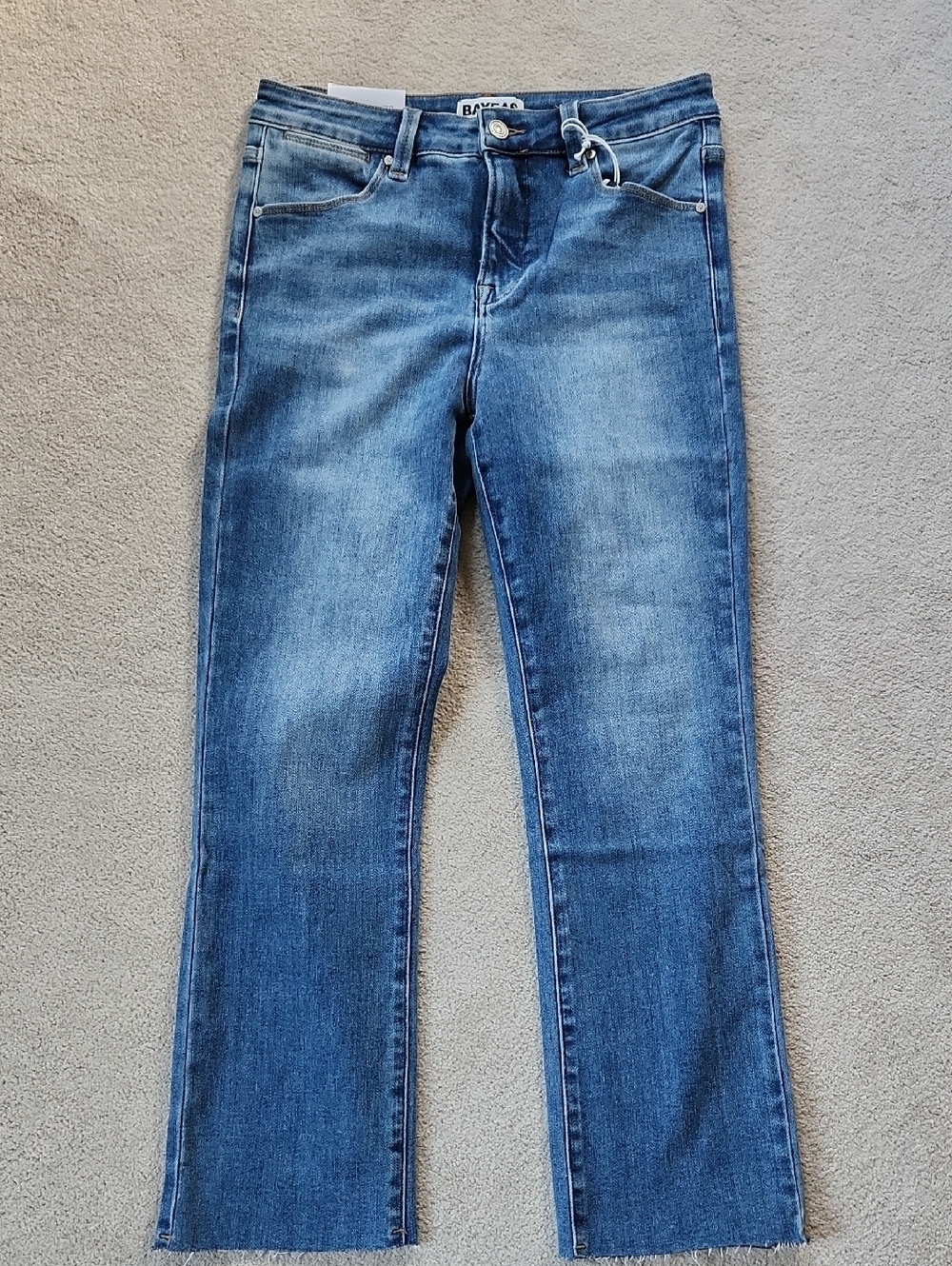 BAYEAS Mid Rise Straigh Raw Edge Denim Jeans - 29 NWT